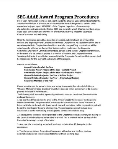Icon for the Award Program Procedures PDF document